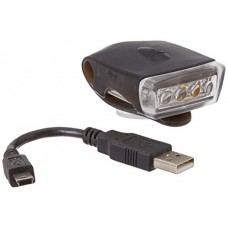Topeak WhiteLite DX USB Front Safety Light  Black - B00ACTLNRI